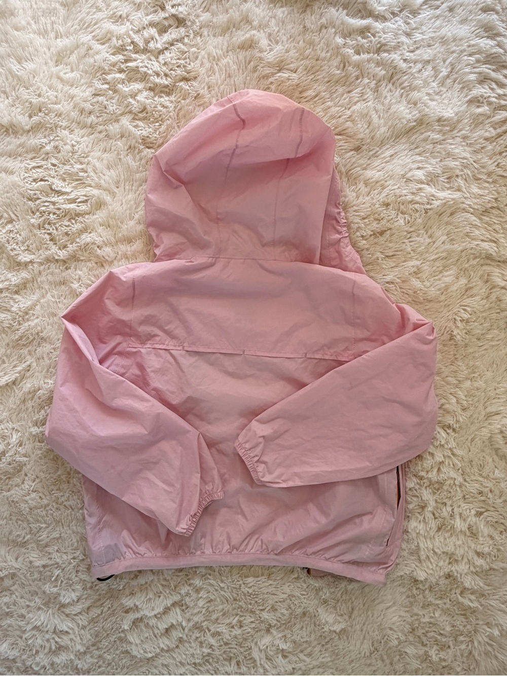 K-Way Le Vrai 3.0 Claude Pink Packable Rain Jacket Girls Size 6Y - Picture 4 of 6